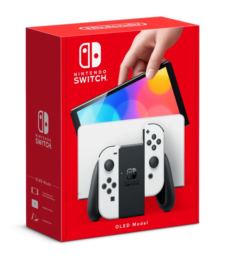(White) Nintendo Switch OLED Model Console